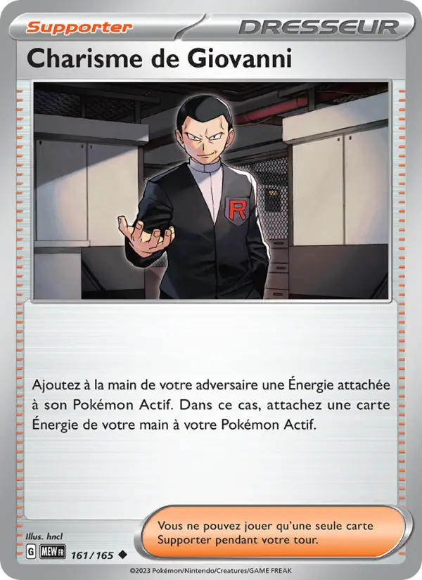 Charisme de Giovanni — carte 161 de l’extension 151