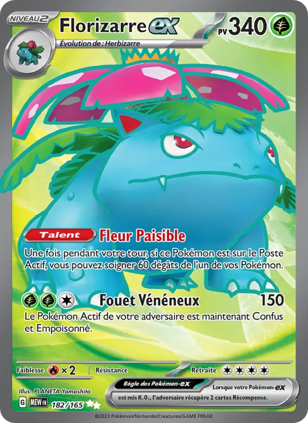 Florizarre-ex — carte 182 de l’extension 151