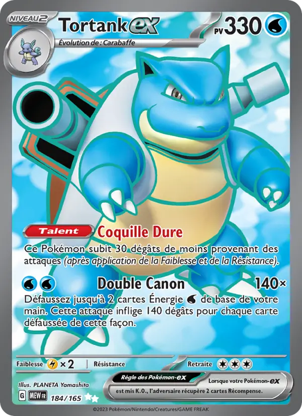 Tortank-ex — carte 184 de l’extension 151
