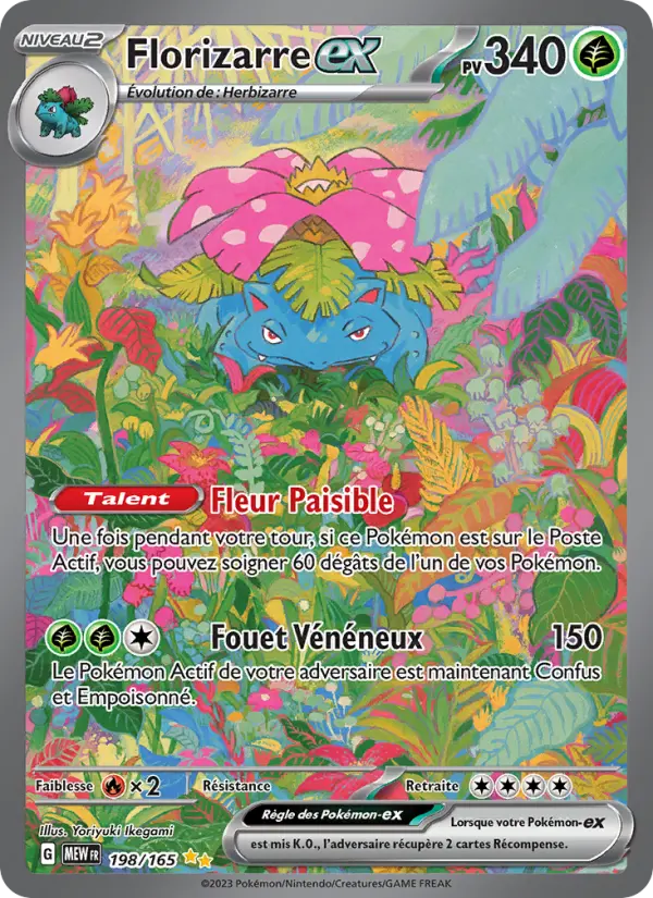 Florizarre-ex — carte 198 de l’extension 151
