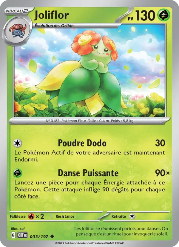 Joliflor — carte 003 de l’extension Flammes Obsidiennes