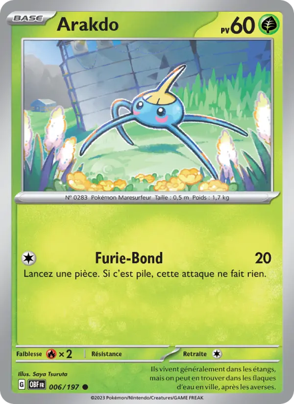 Arakdo — carte 006 de l’extension Flammes Obsidiennes