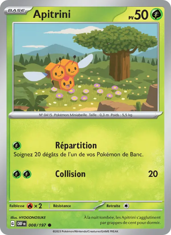 Apitrini — carte 008 de l’extension Flammes Obsidiennes