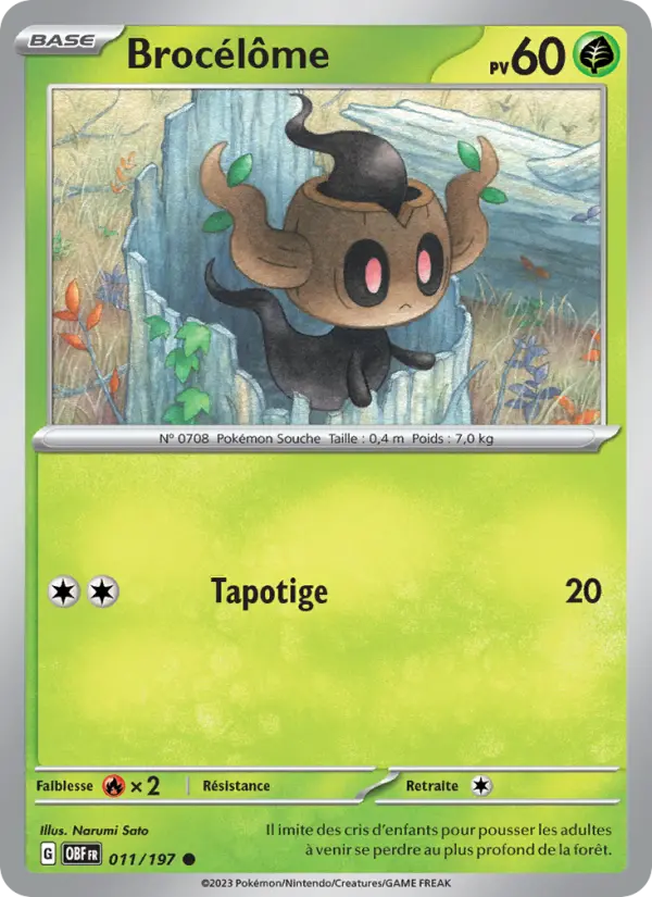 Brocélôme — carte 011 de l’extension Flammes Obsidiennes