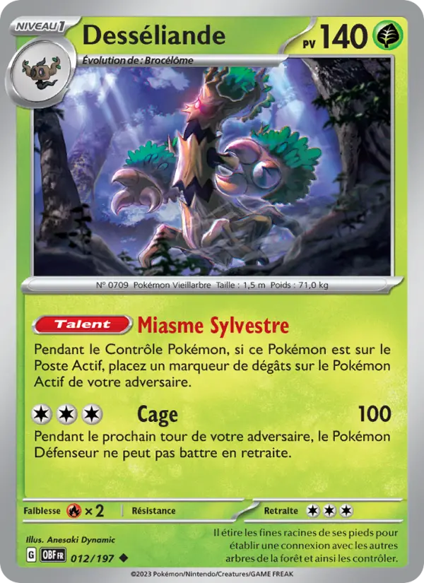 Desséliande — carte 012 de l’extension Flammes Obsidiennes
