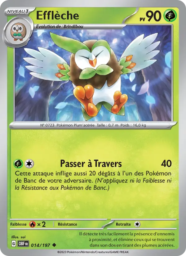 Efflèche — carte 014 de l’extension Flammes Obsidiennes