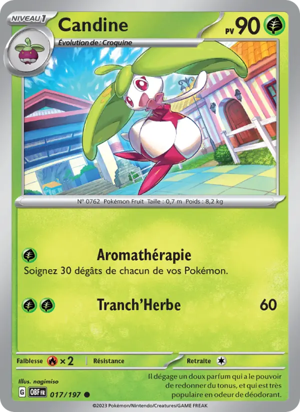 Candine — carte 017 de l’extension Flammes Obsidiennes