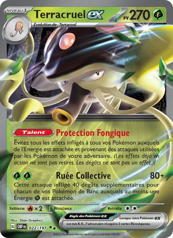 Terracruel-ex — carte 022 de l’extension Flammes Obsidiennes