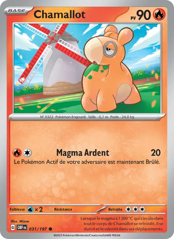 Chamallot — carte 031 de l’extension Flammes Obsidiennes