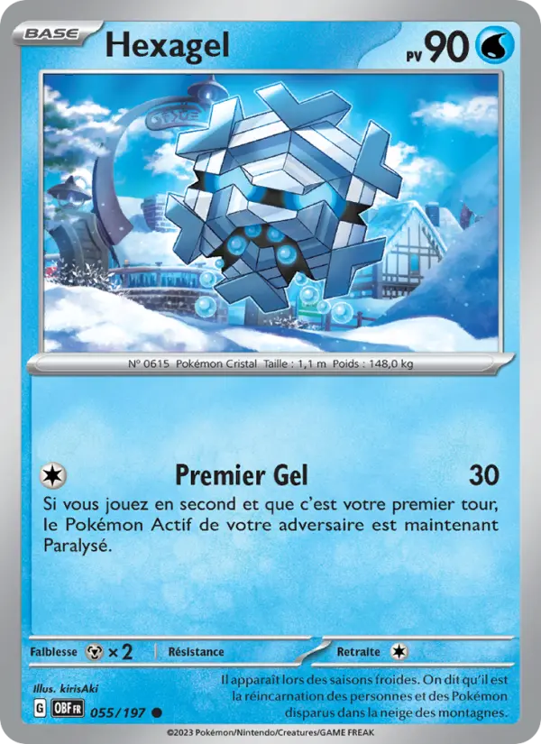 Hexagel — carte 055 de l’extension Flammes Obsidiennes
