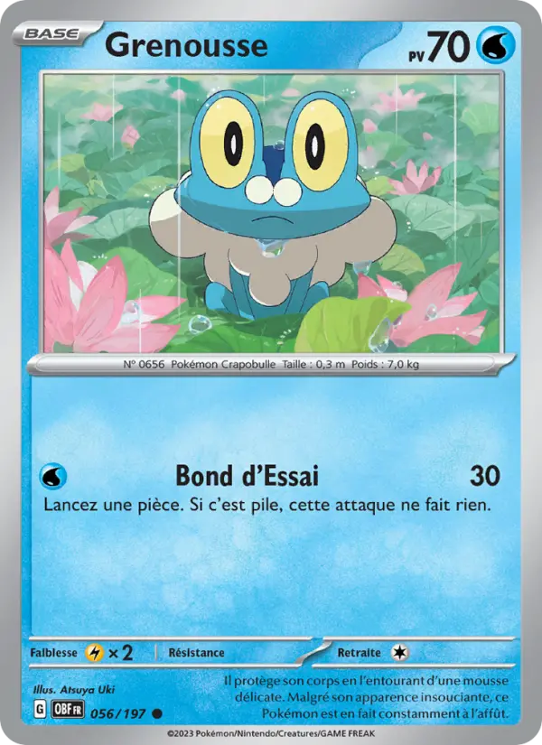 Grenousse — carte 056 de l’extension Flammes Obsidiennes