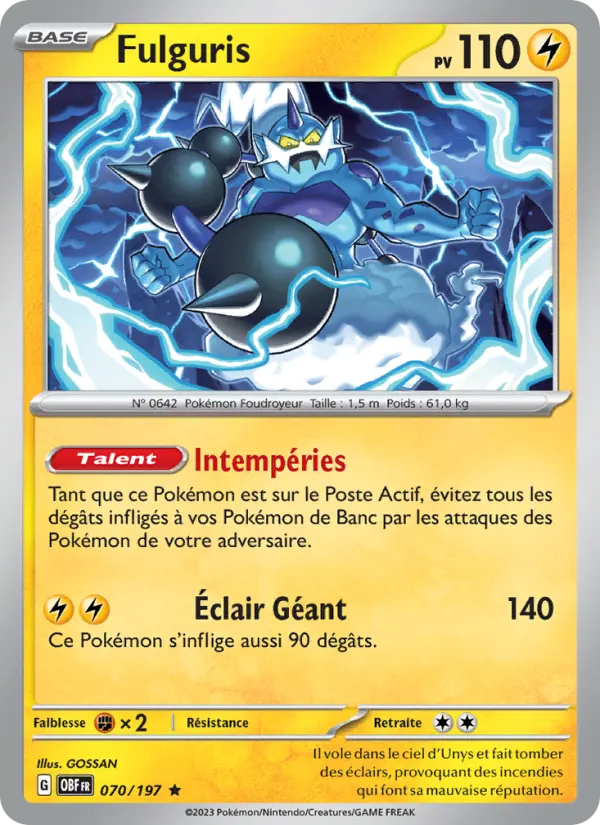 Fulguris — carte 070 de l’extension Flammes Obsidiennes