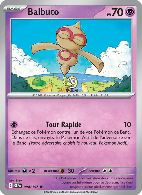 Balbuto — carte 094 de l’extension Flammes Obsidiennes