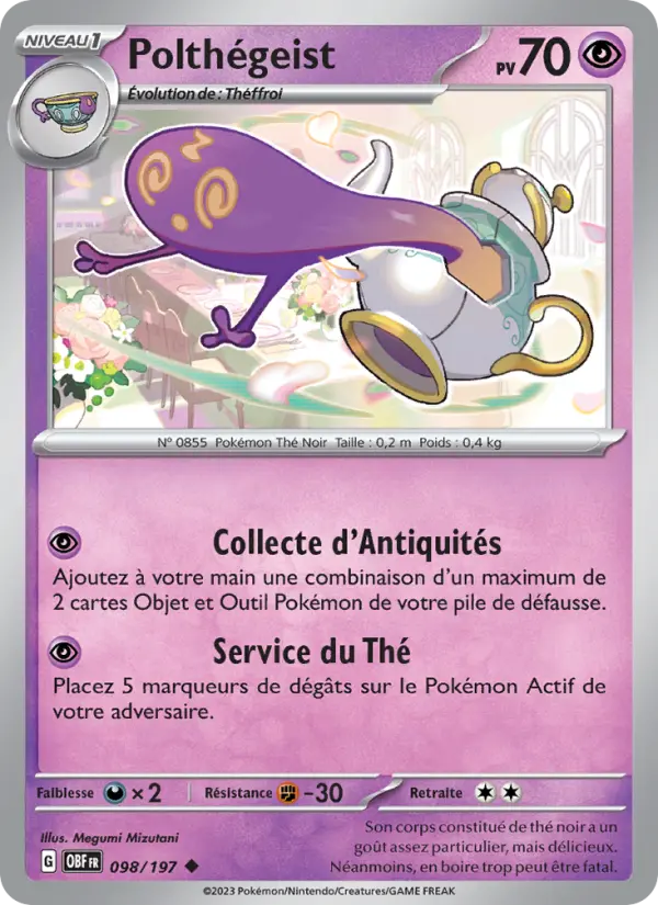 Polthégeist — carte 098 de l’extension Flammes Obsidiennes