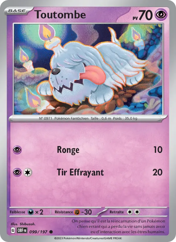 Toutombe — carte 099 de l’extension Flammes Obsidiennes