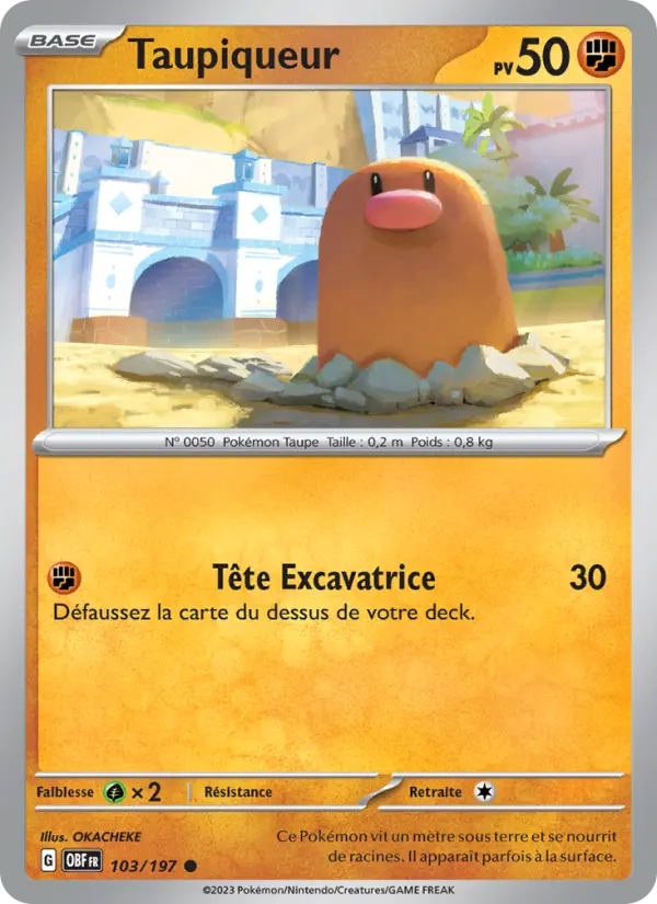 Taupiqueur — carte 103 de l’extension Flammes Obsidiennes