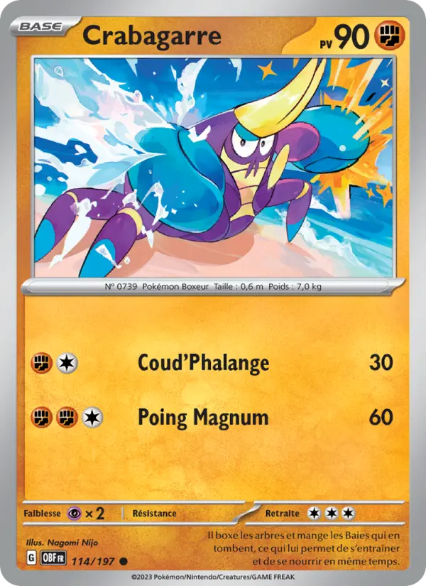 Crabagarre — carte 114 de l’extension Flammes Obsidiennes
