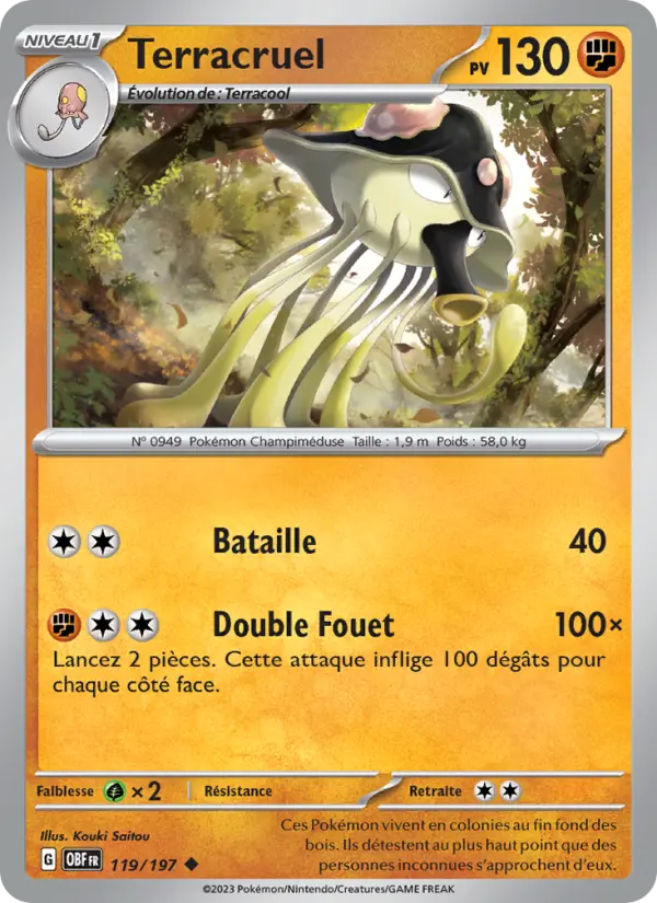 Terracruel — carte 119 de l’extension Flammes Obsidiennes