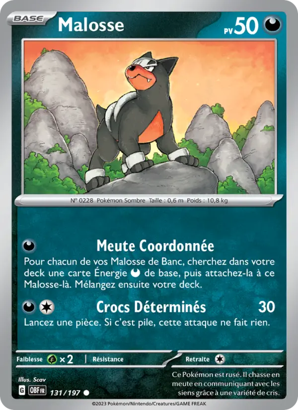 Malosse — carte 131 de l’extension Flammes Obsidiennes
