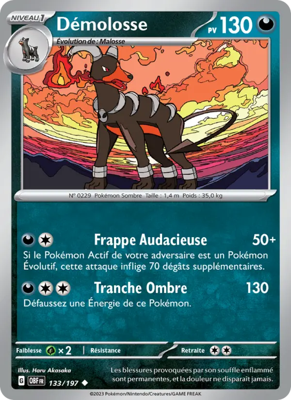 Démolosse — carte 133 de l’extension Flammes Obsidiennes