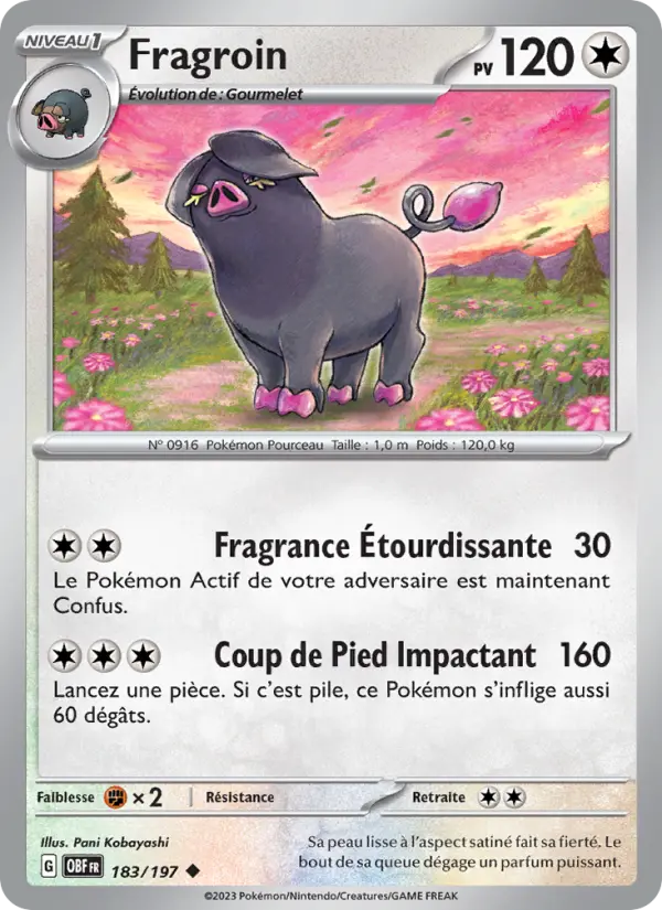 Fragroin — carte 183 de l’extension Flammes Obsidiennes