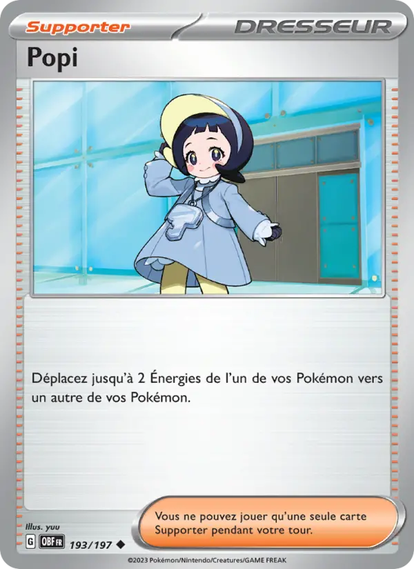 Popi — carte 193 de l’extension Flammes Obsidiennes