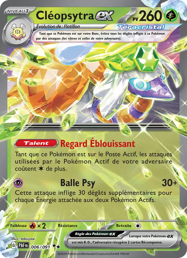 Cléopsytra-ex — carte 006 de l’extension Destinées de Paldea