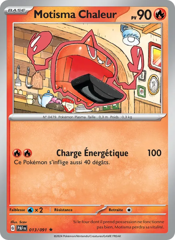Motisma Chaleur — carte 013 de l’extension Destinées de Paldea