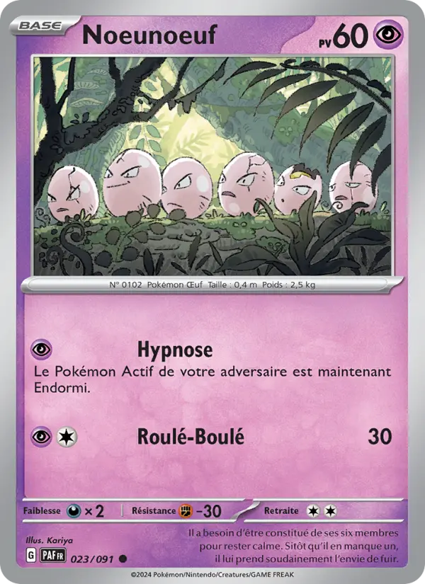 Noeunoeuf — carte 023 de l’extension Destinées de Paldea