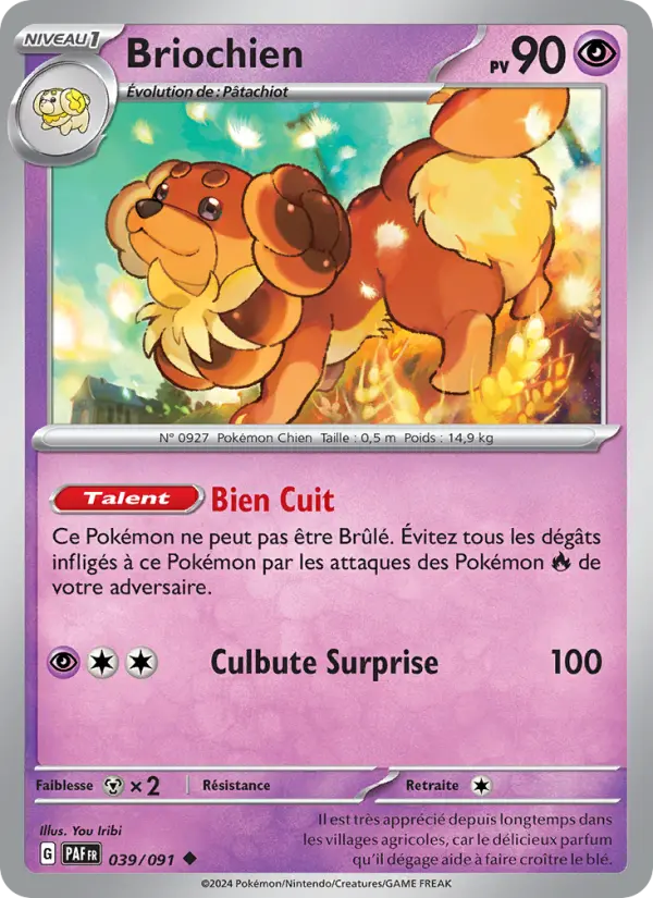 Briochien — carte 039 de l’extension Destinées de Paldea