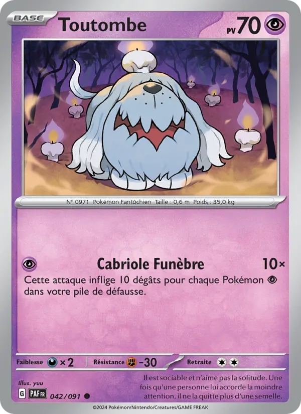 Toutombe — carte 042 de l’extension Destinées de Paldea