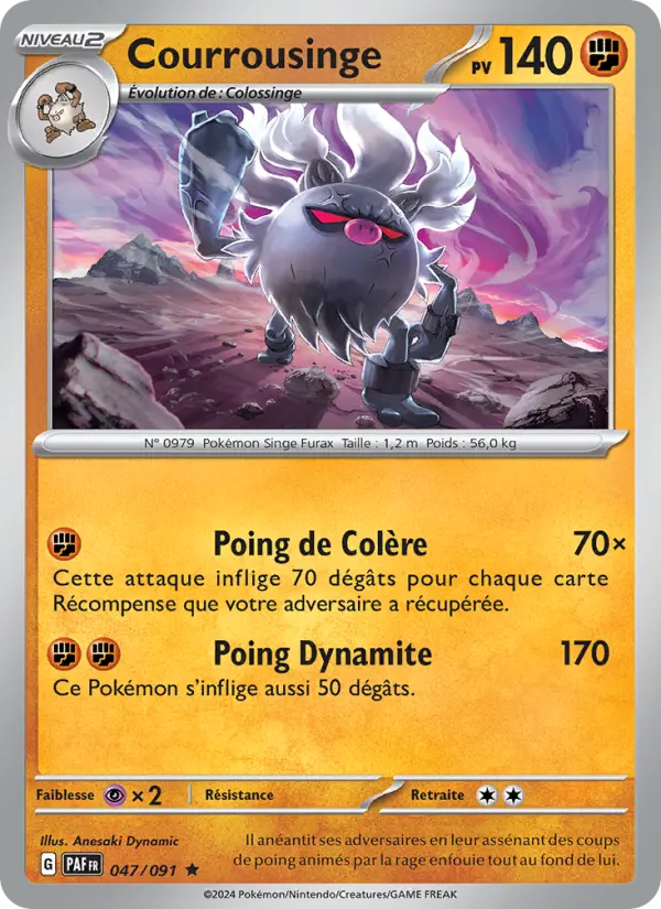Courrousinge — carte 047 de l’extension Destinées de Paldea