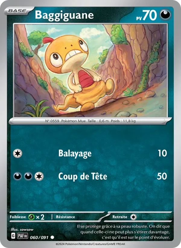 Baggiguane — carte 060 de l’extension Destinées de Paldea