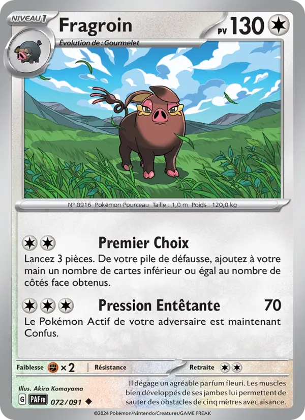 Fragroin — carte 072 de l’extension Destinées de Paldea