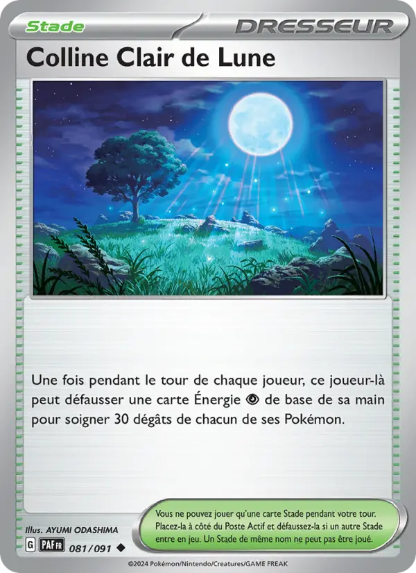 Colline Clair de Lune — carte 081 de l’extension Destinées de Paldea