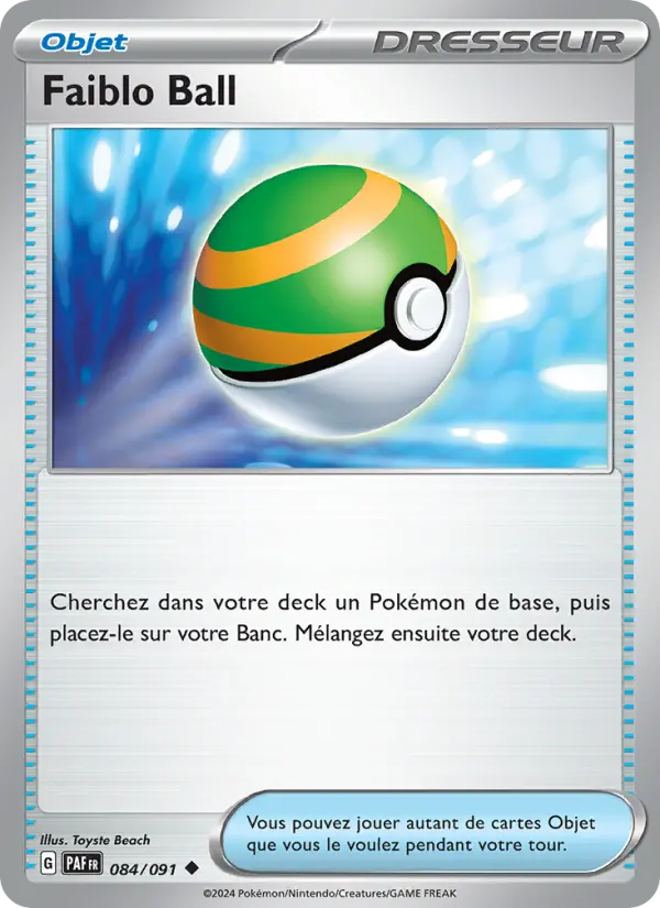 Faiblo Ball — carte 084 de l’extension Destinées de Paldea