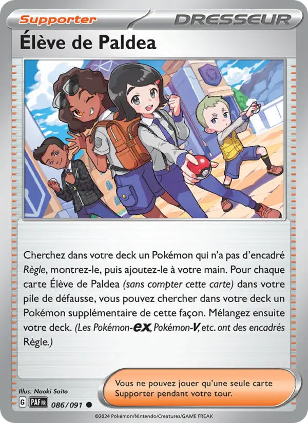 Élève de Paldea — carte 086 de l’extension Destinées de Paldea