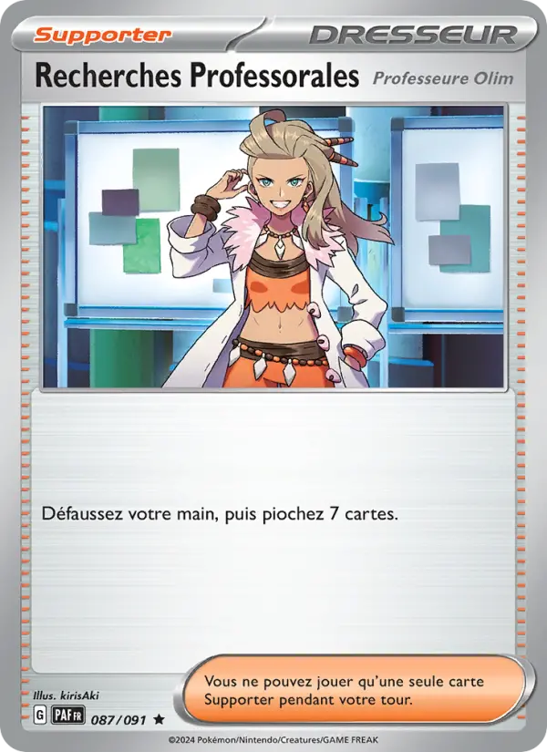 Recherches Professorales — carte 087 de l’extension Destinées de Paldea