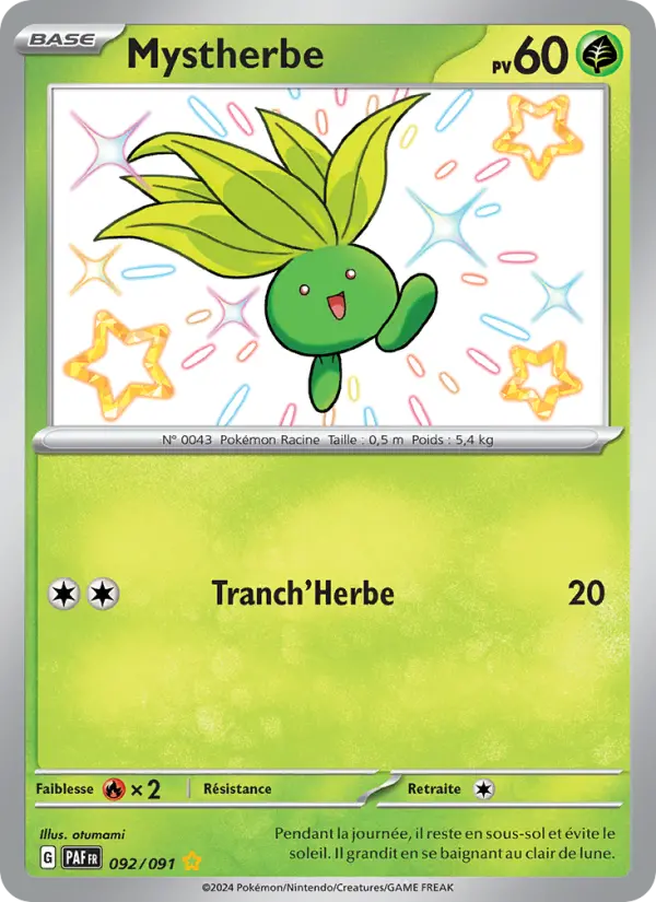 Mystherbe — carte 092 de l’extension Destinées de Paldea