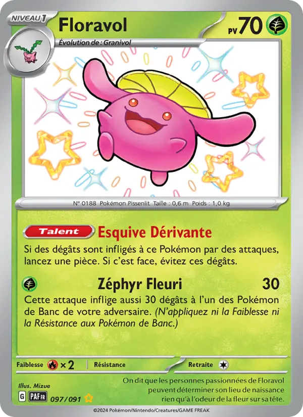 Floravol — carte 097 de l’extension Destinées de Paldea