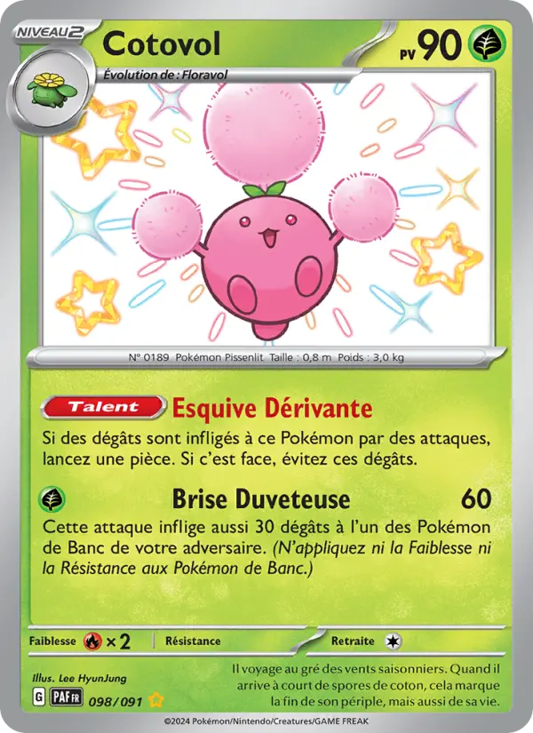 Cotovol — carte 098 de l’extension Destinées de Paldea