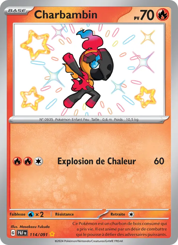 Charbambin — carte 114 de l’extension Destinées de Paldea