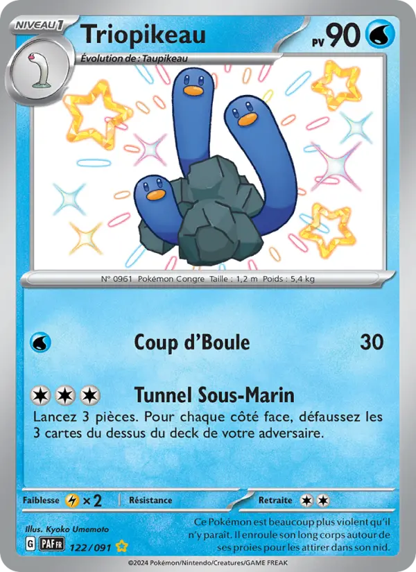 Triopikeau — carte 122 de l’extension Destinées de Paldea