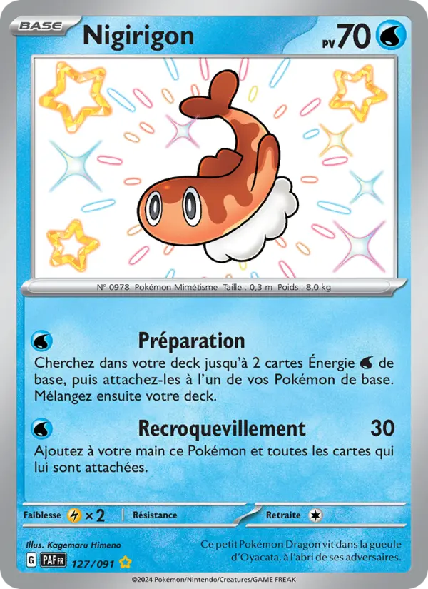 Nigirigon — carte 127 de l’extension Destinées de Paldea
