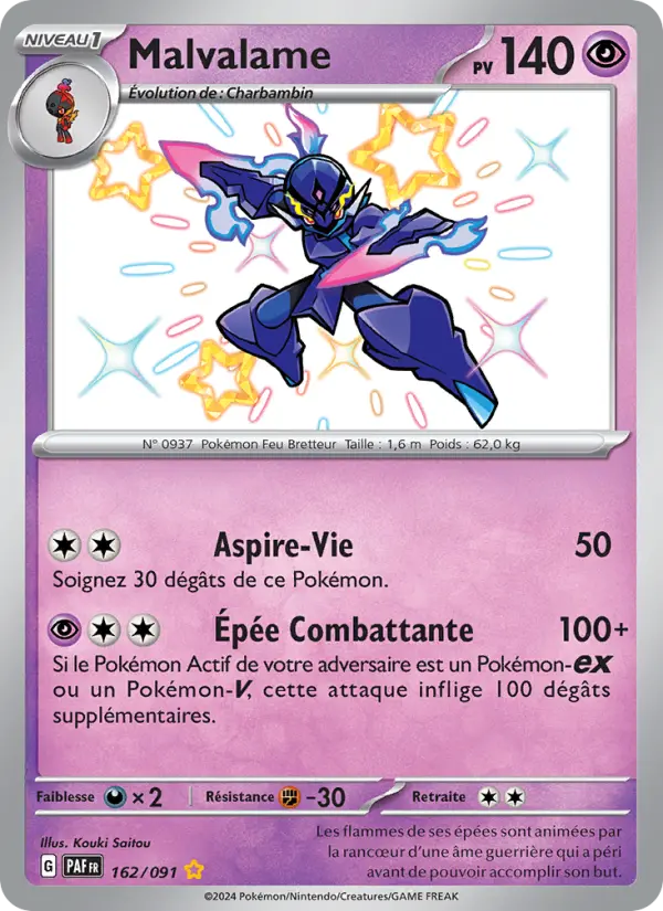 Malvalame — carte 162 de l’extension Destinées de Paldea