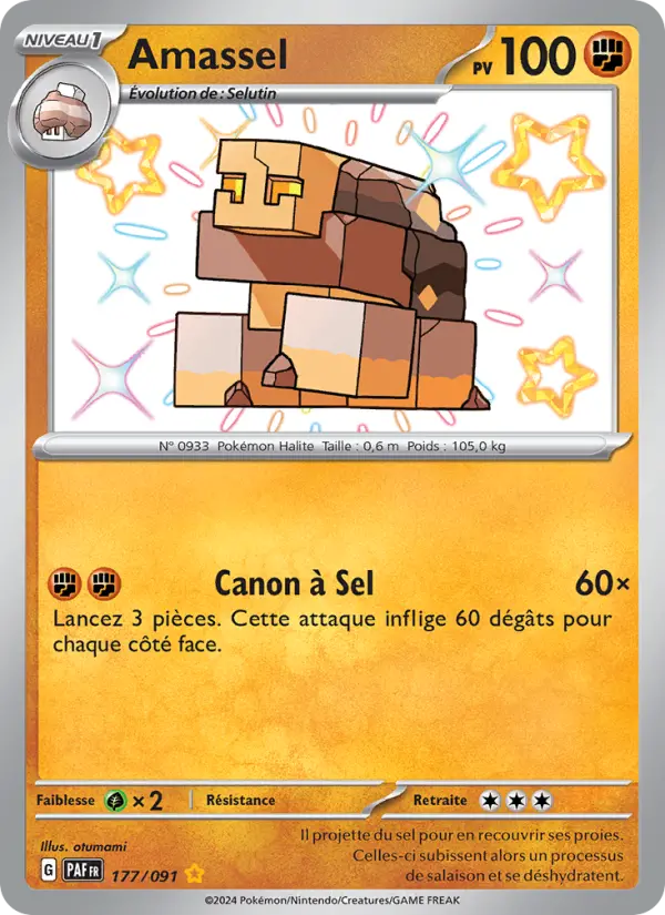 Amassel — carte 177 de l’extension Destinées de Paldea