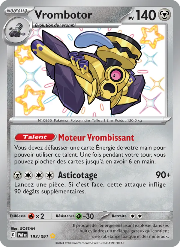 Vrombotor — carte 193 de l’extension Destinées de Paldea