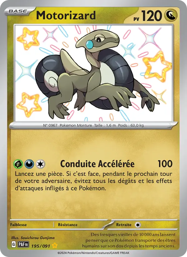 Motorizard — carte 195 de l’extension Destinées de Paldea