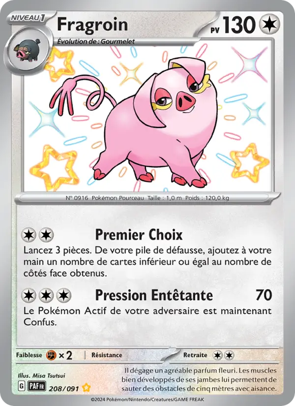 Fragroin — carte 208 de l’extension Destinées de Paldea