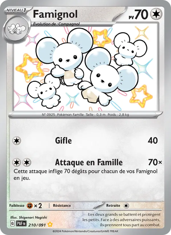Famignol — carte 210 de l’extension Destinées de Paldea